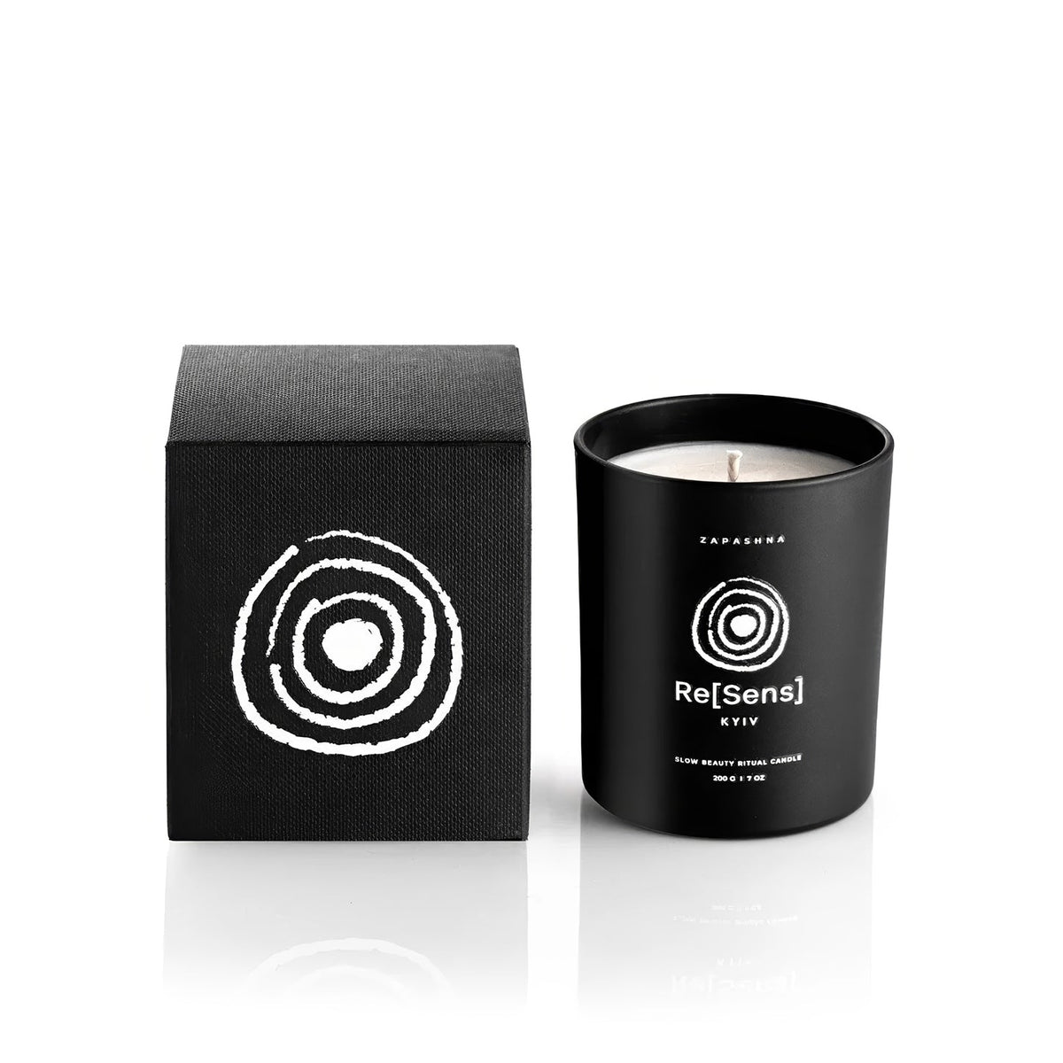 Slow Beauty Ritual — lumânare Re[Sens] × Zapashna